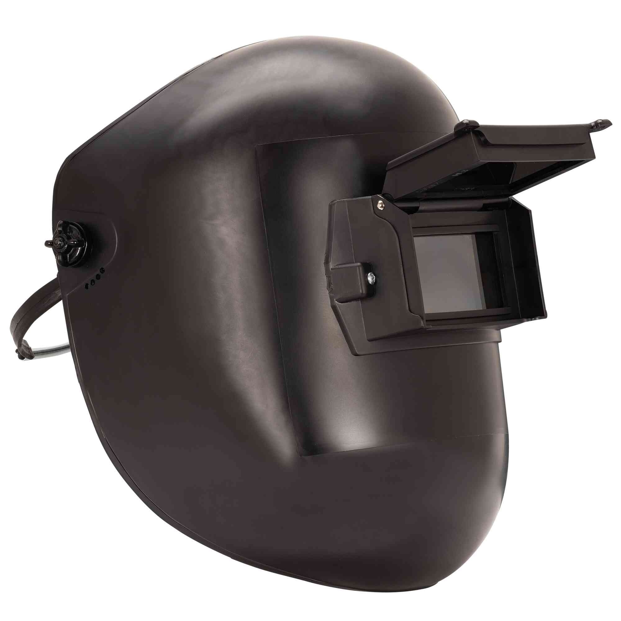Jackson Safety® - Welding Helmet - Passive - Super Tuff Nylon - Lift Front - 2" x 4.25" Viewing Area - Shade 10 - Non-Slotted Hard Hat Adapter Headgear - Black - 280PL Series - Model # 14303